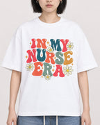 Mockup Boxy Heavyweight Tee White female close-up 11