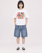 Mockup Boxy Heavyweight Tee White female full-body 11