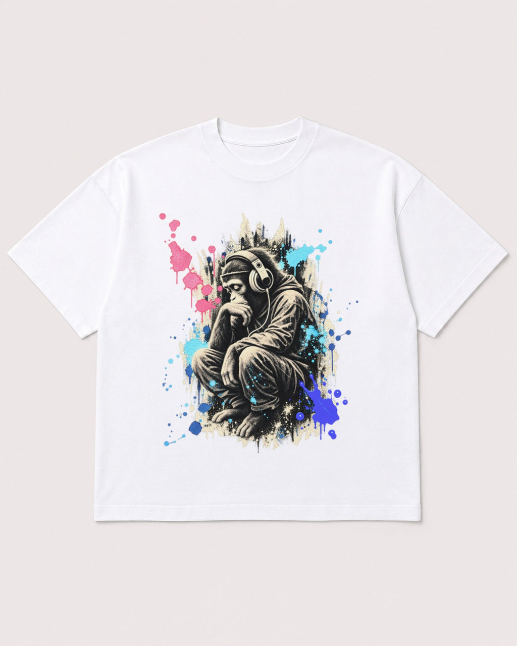Mockup Boxy Heavyweight Tee White product