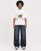 Mockup Boxy Heavyweight Tee White female full-body 14