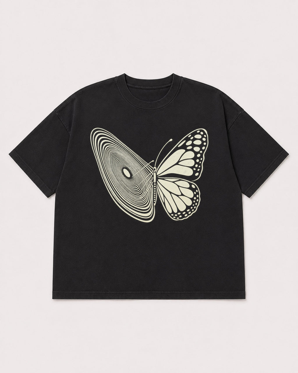Mockup Boxy Heavyweight Tee Black product