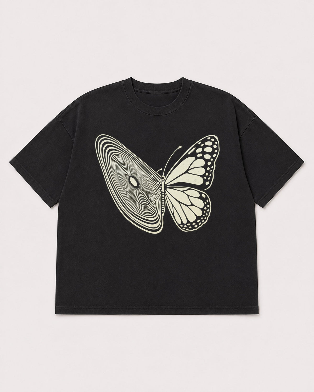 Mockup Boxy Heavyweight Tee Black product