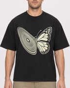 Mockup Boxy Heavyweight Tee Black male close-up 08