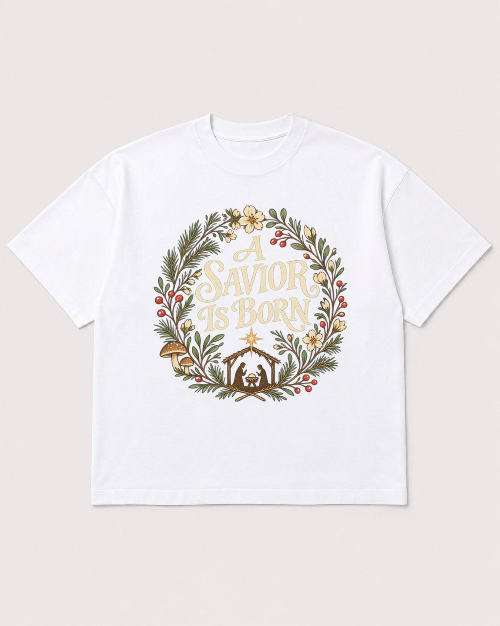 Mockup Boxy Heavyweight Tee White product