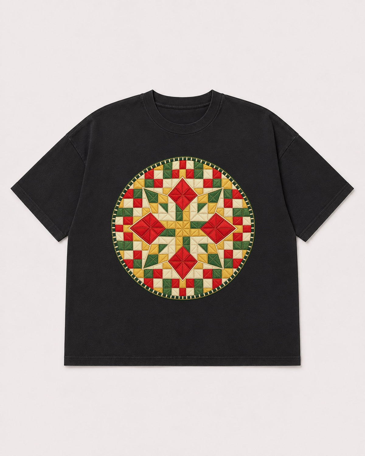 Mockup Boxy Heavyweight Tee Black product