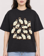 Mockup Boxy Heavyweight Tee Black female close-up 03