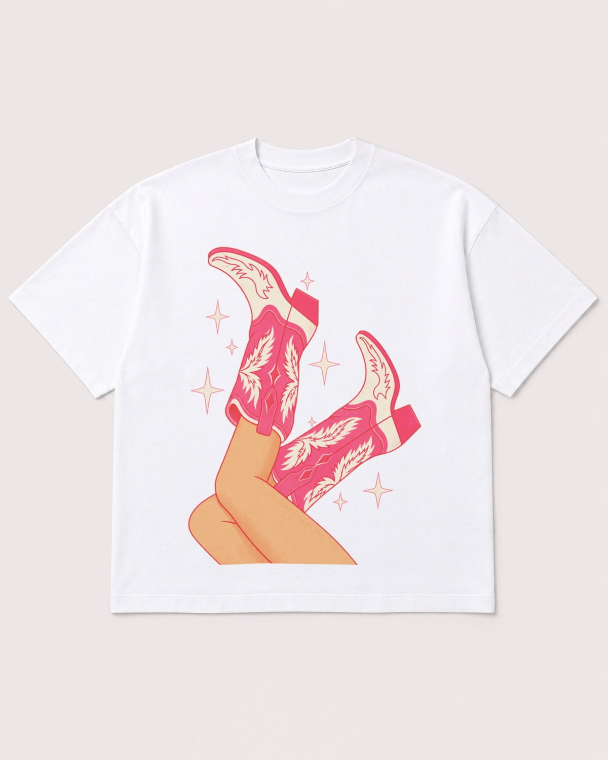Mockup Boxy Heavyweight Tee White product