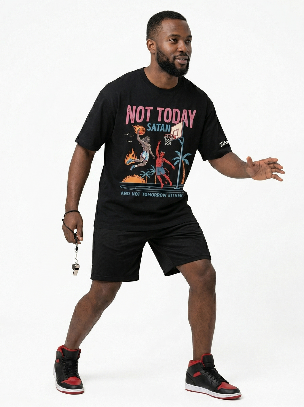 "Not Today Satan" Streetwear Tee