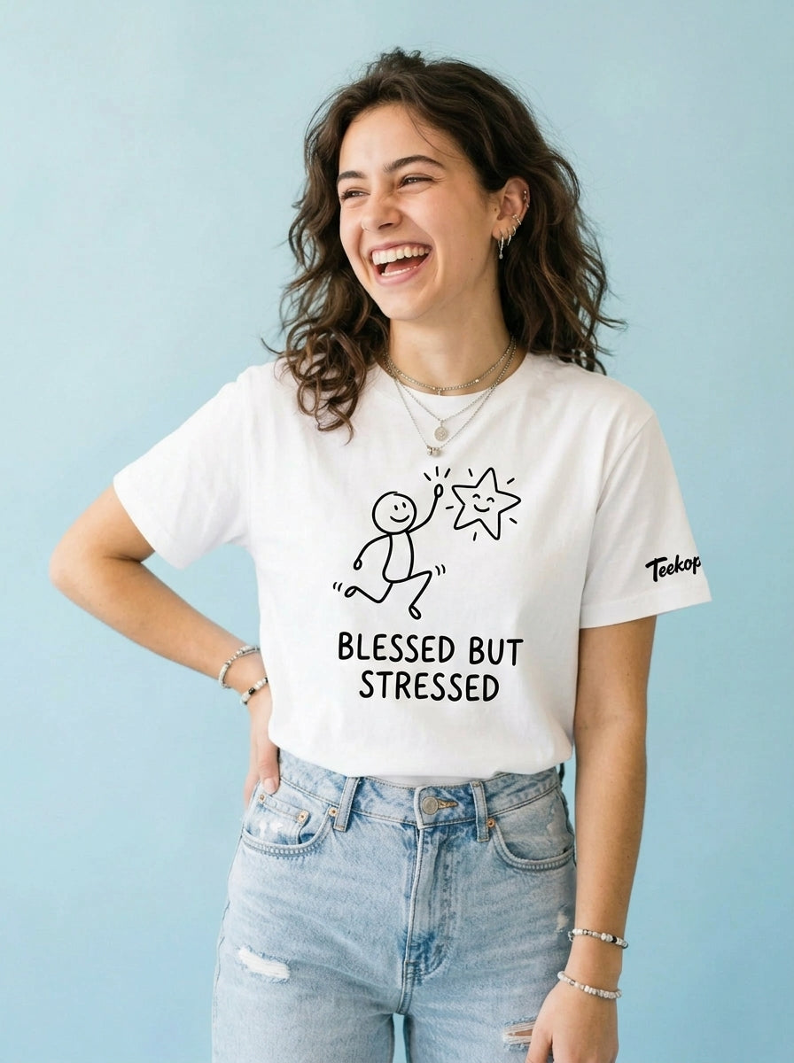The "Blessed But Stressed" Artifact Tee