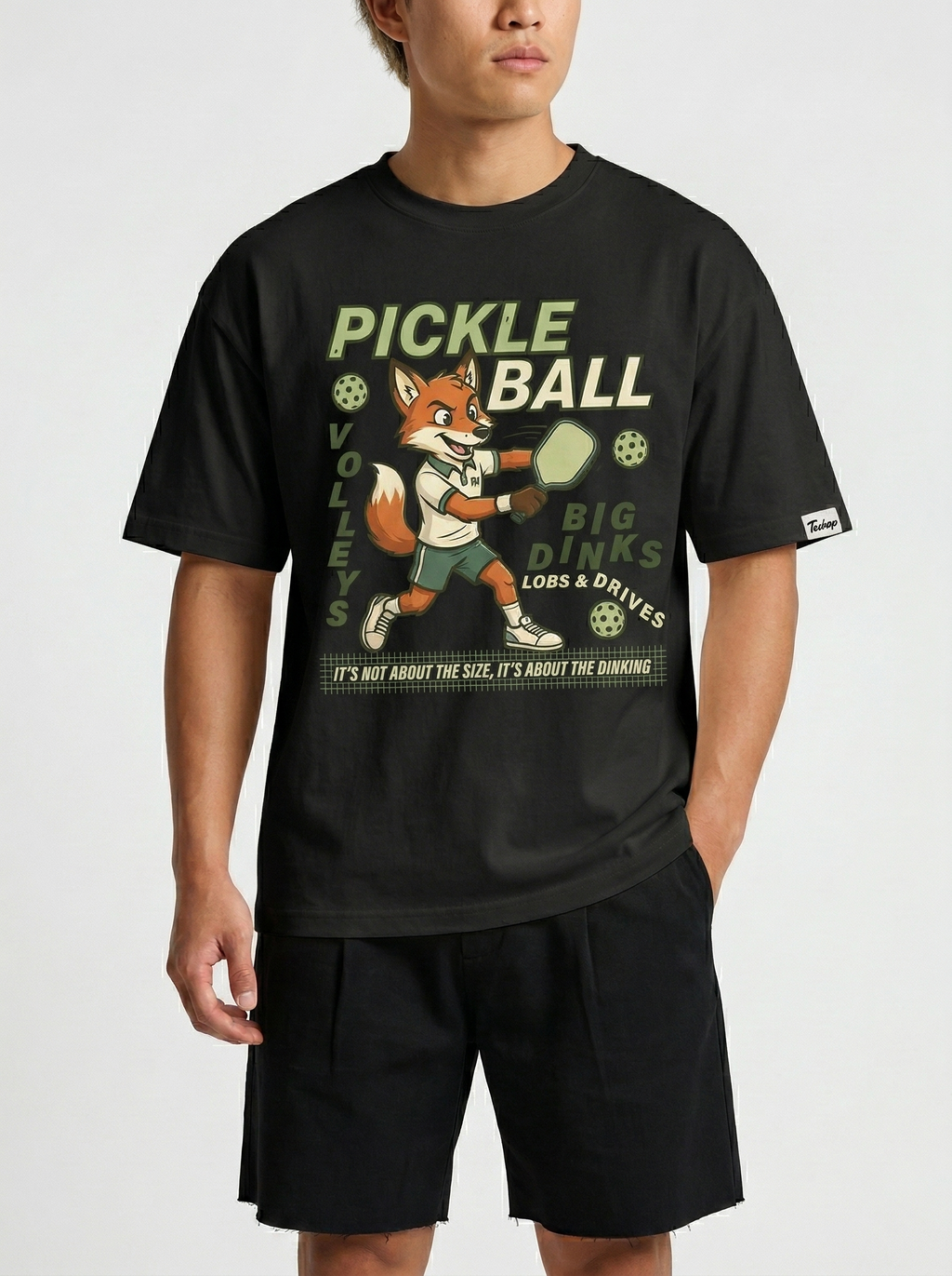 The "Teekop" Pickleball Fox Tee