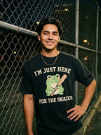 "I'm Just Here For The Snacks" Threatening Aura Frog Tee