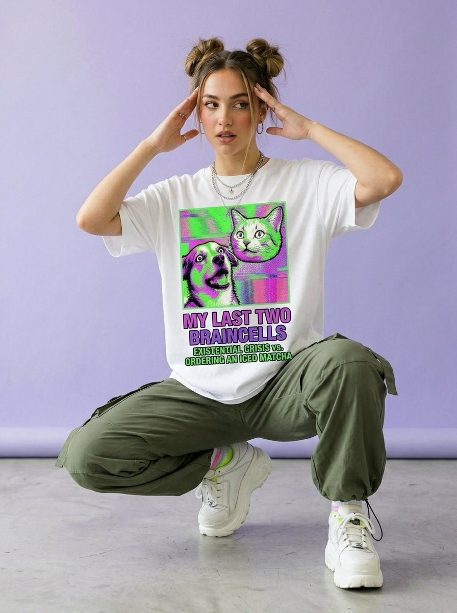 The "Matcha vs. Abyss" Glitch Artifact Tee