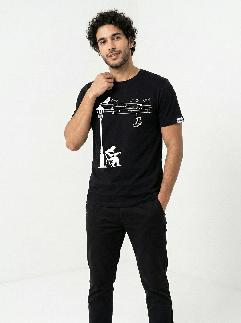 TEEKOP "THE MIDNIGHT BUSKER" GRAPHIC TEE