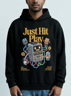 Teekop "Get The Play" Retro Music Vinyl & Boba Hoodie