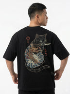 The "Yakuza Neko" Oversized Graphic Tee