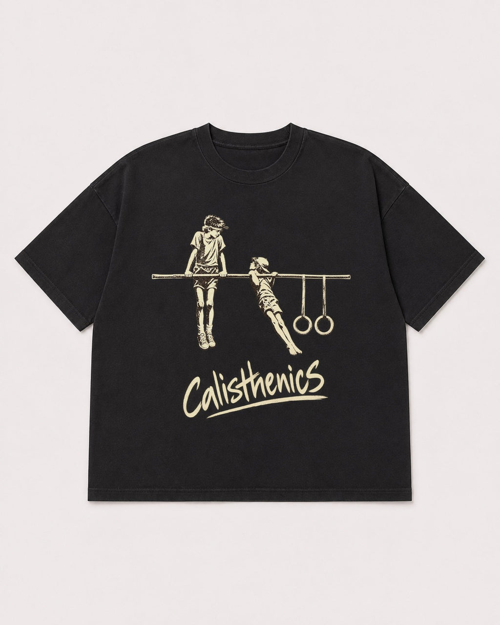Mockup Boxy Heavyweight Tee Black product
