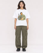 Mockup Boxy Heavyweight Tee White female full-body 02