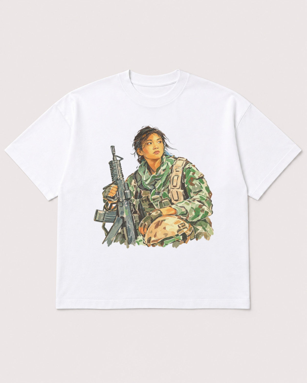 Mockup Boxy Heavyweight Tee White product