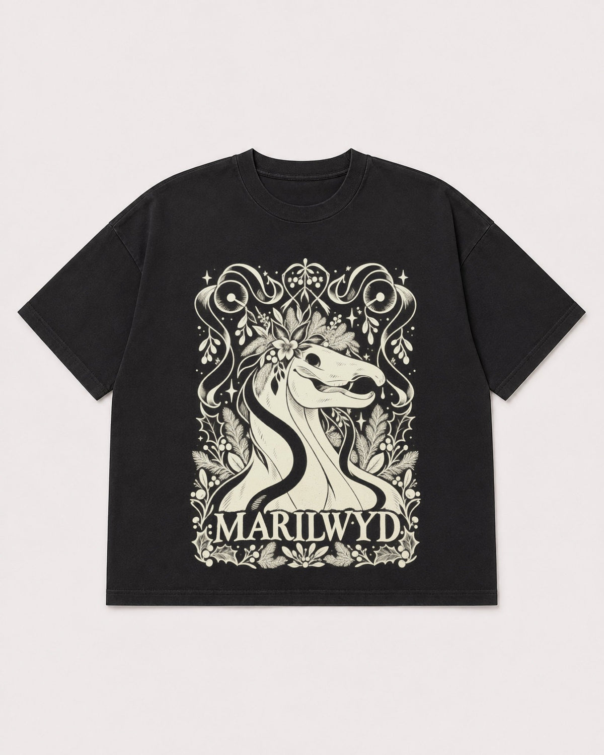 Mockup Boxy Heavyweight Tee Black product