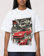 Mockup Boxy Heavyweight Tee White female close-up 04