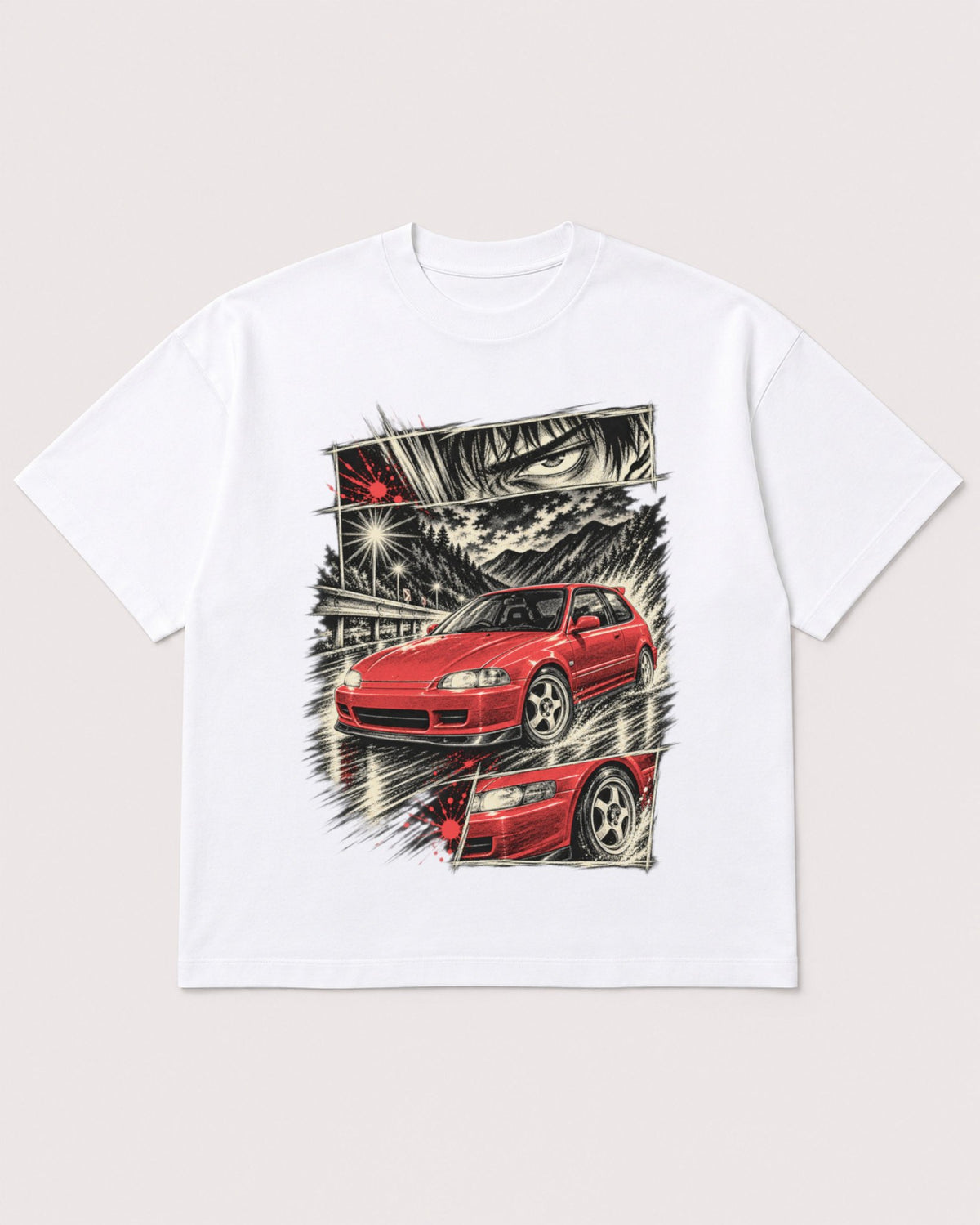 Mockup Boxy Heavyweight Tee White product