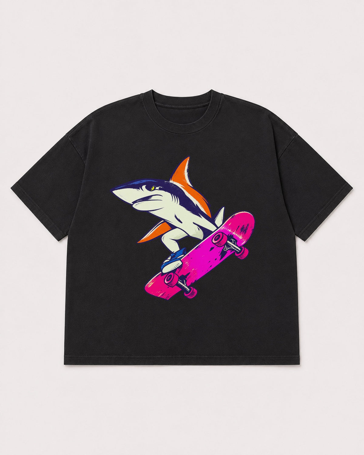 Mockup Boxy Heavyweight Tee Black product
