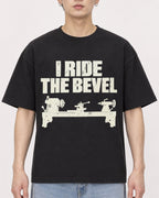 Mockup Boxy Heavyweight Tee Black male close-up 01