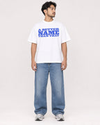 Mockup Boxy Heavyweight Tee White male full-body 02