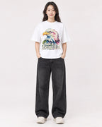 Mockup Boxy Heavyweight Tee White female full-body 03