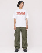 Mockup Boxy Heavyweight Tee White female full-body 12