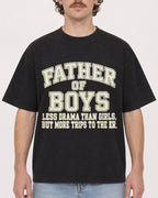 Mockup Boxy Heavyweight Tee Black male close-up 09