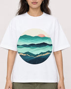 Mockup Boxy Heavyweight Tee White female close-up 02