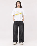 Mockup Boxy Heavyweight Tee White female full-body 03