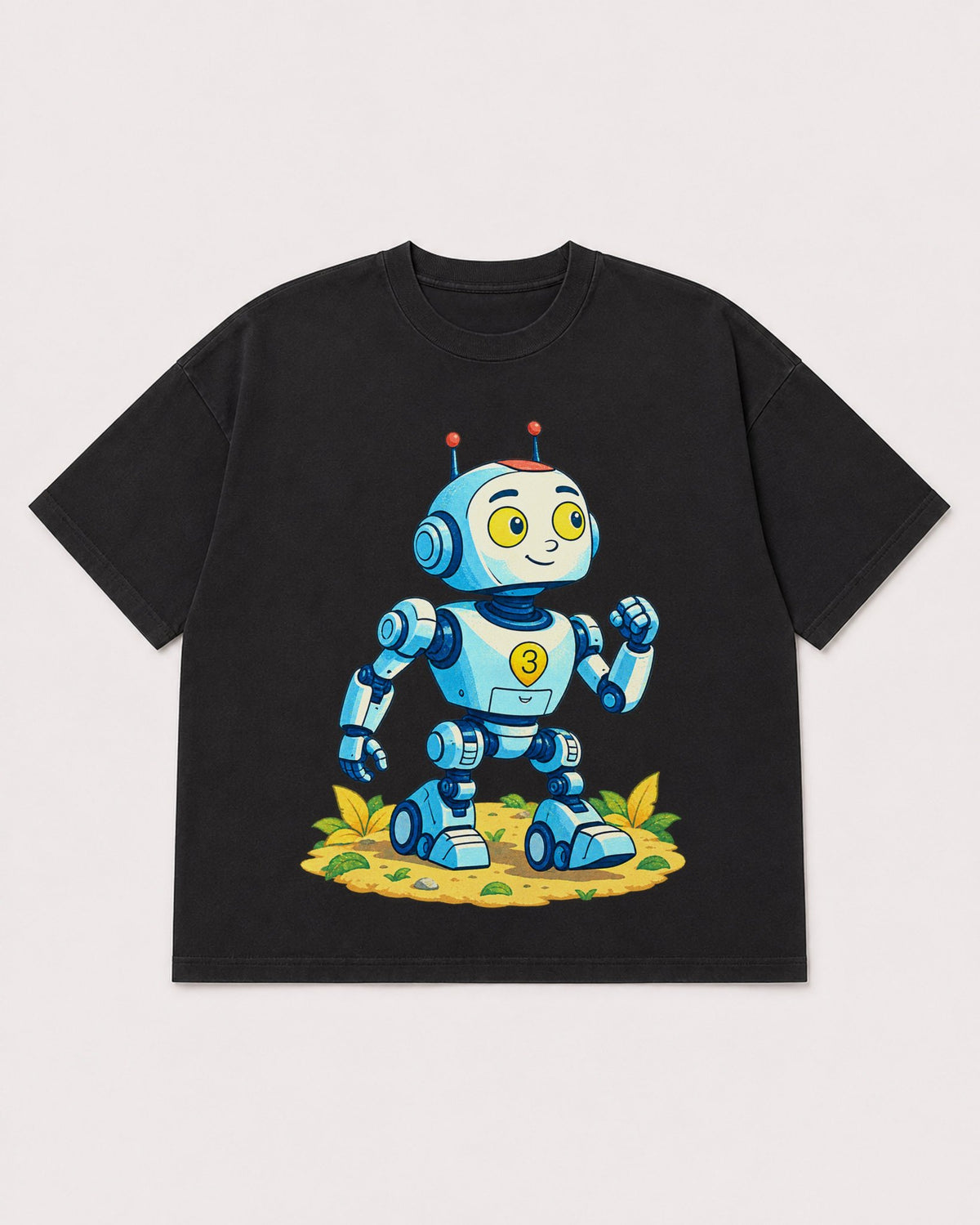 Mockup Boxy Heavyweight Tee Black product