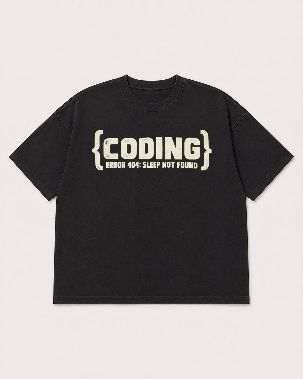 Mockup Boxy Heavyweight Tee Black product