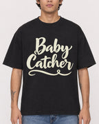 Mockup Boxy Heavyweight Tee Black male close-up 06