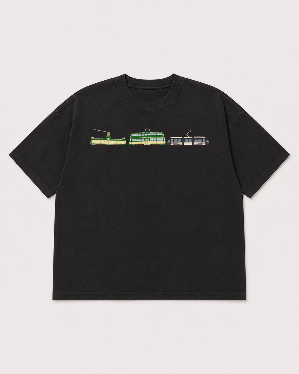 Mockup Boxy Heavyweight Tee Black product
