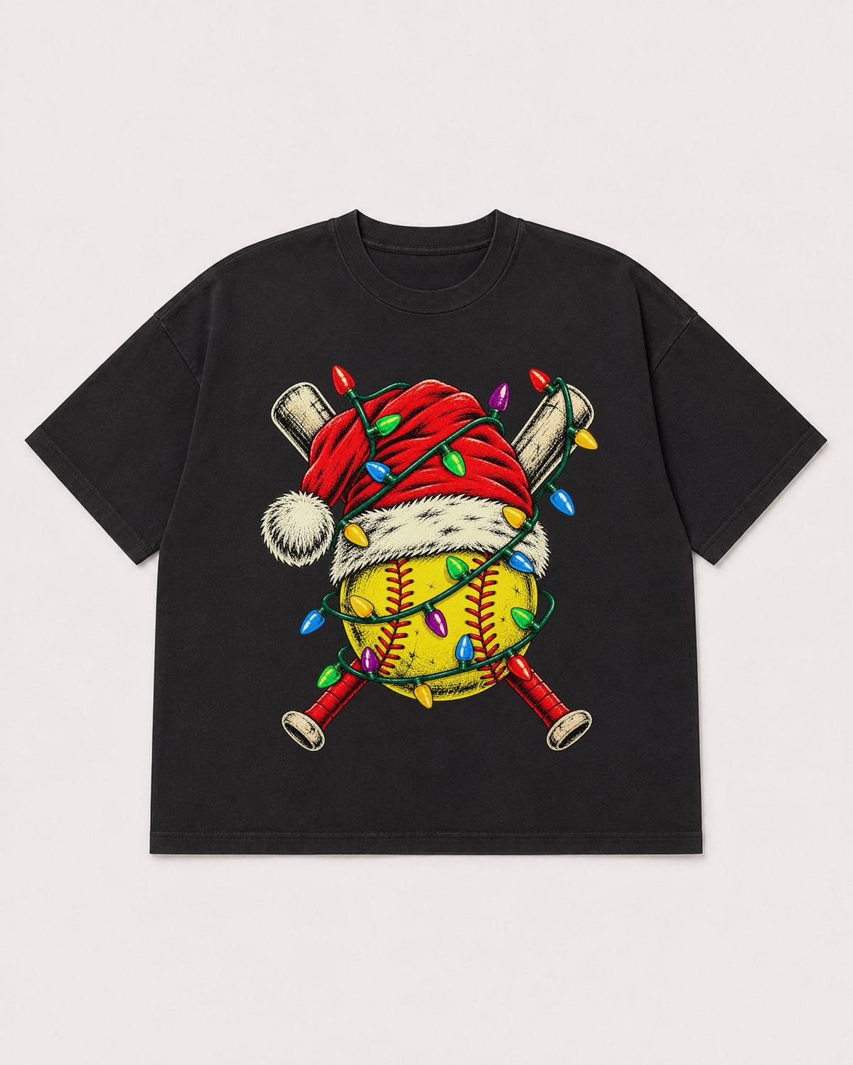 Mockup Boxy Heavyweight Tee Black product