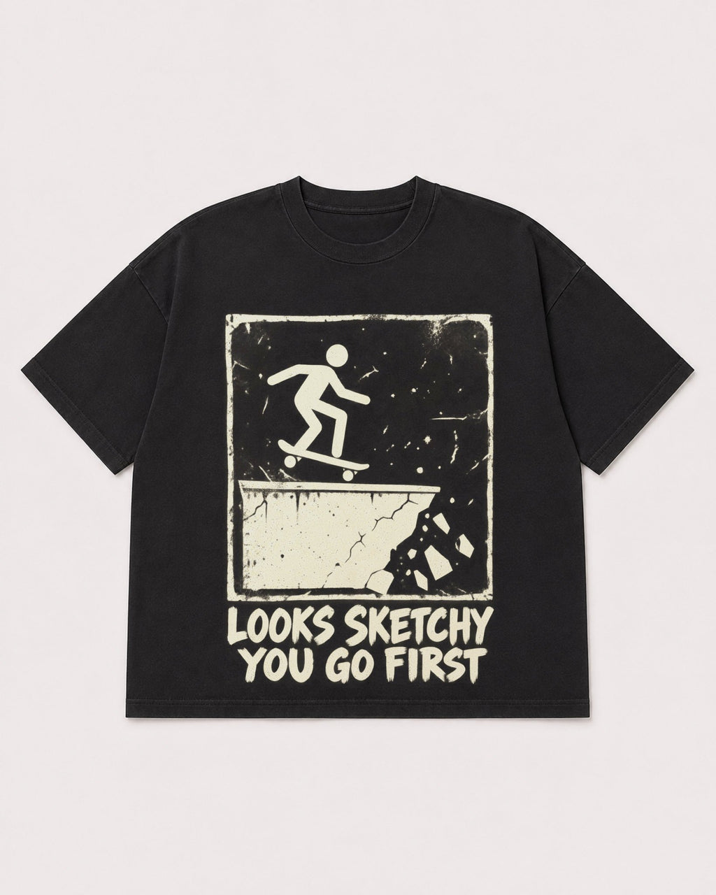 Mockup Boxy Heavyweight Tee Black product