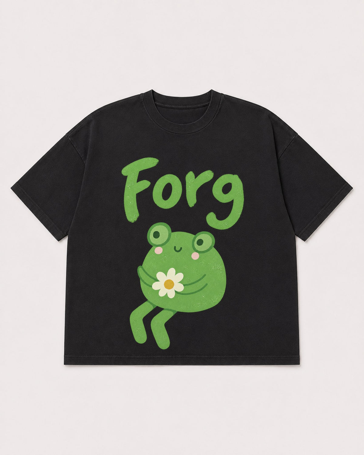 Mockup Boxy Heavyweight Tee Black product