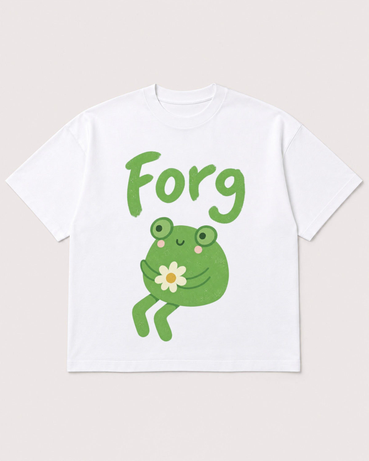 Mockup Boxy Heavyweight Tee White product