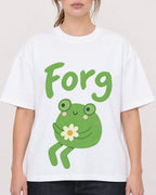 Mockup Boxy Heavyweight Tee White female close-up 29