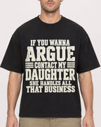 Mockup Boxy Heavyweight Tee Black male close-up 08