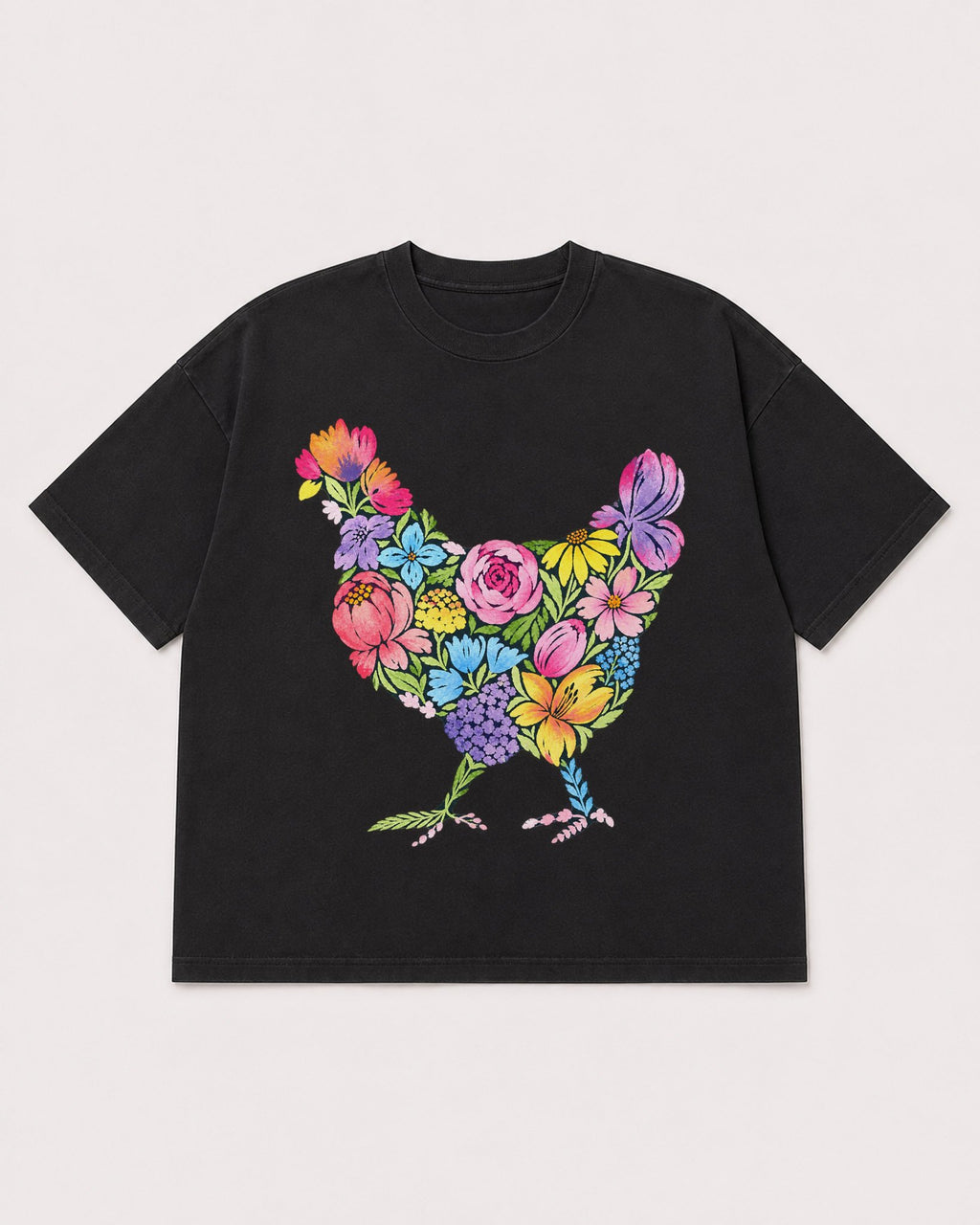 Mockup Boxy Heavyweight Tee Black product