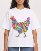 Mockup Boxy Heavyweight Tee White female close-up 06