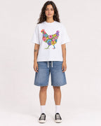 Mockup Boxy Heavyweight Tee White female full-body 06
