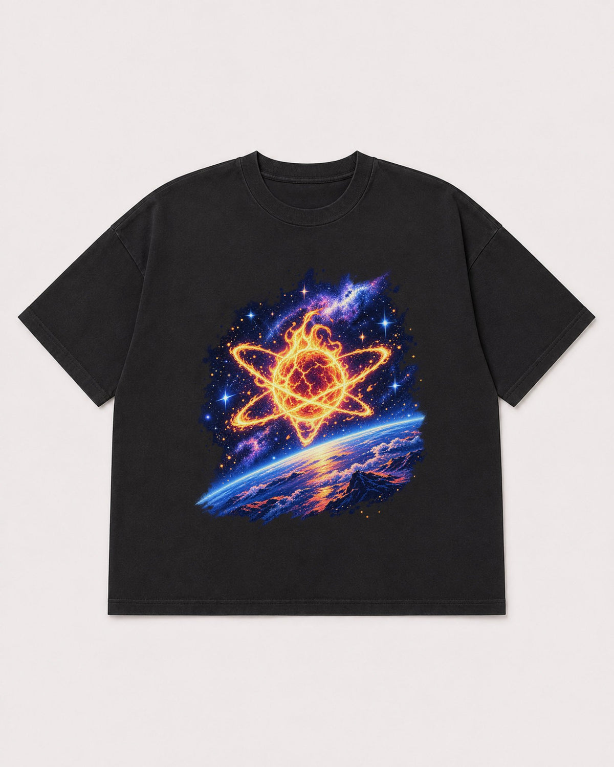 Mockup Boxy Heavyweight Tee Black product