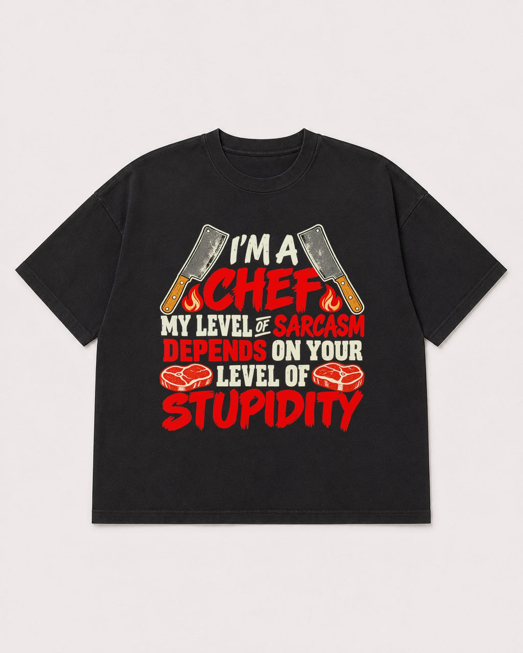 Mockup Boxy Heavyweight Tee Black product