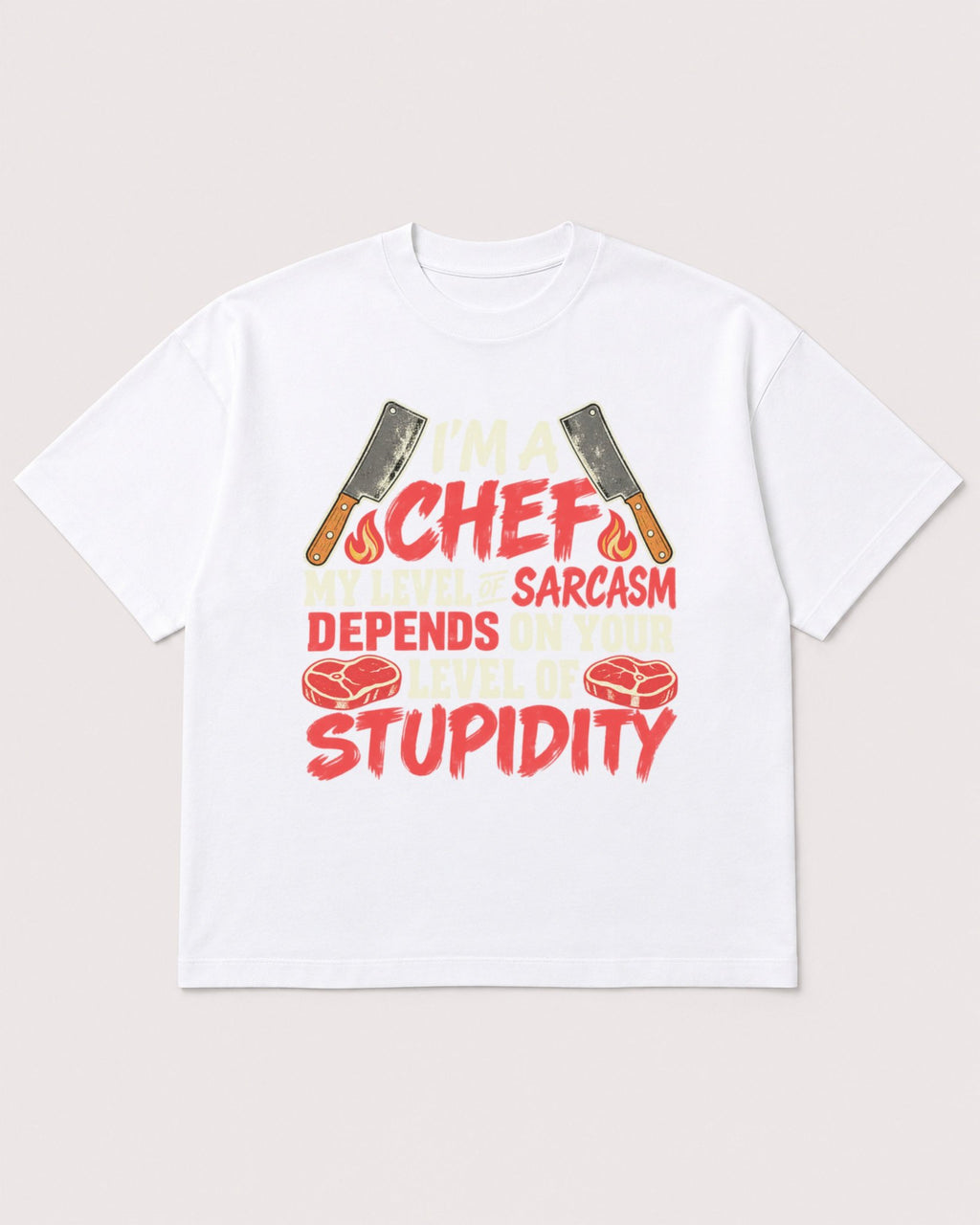 Mockup Boxy Heavyweight Tee White product