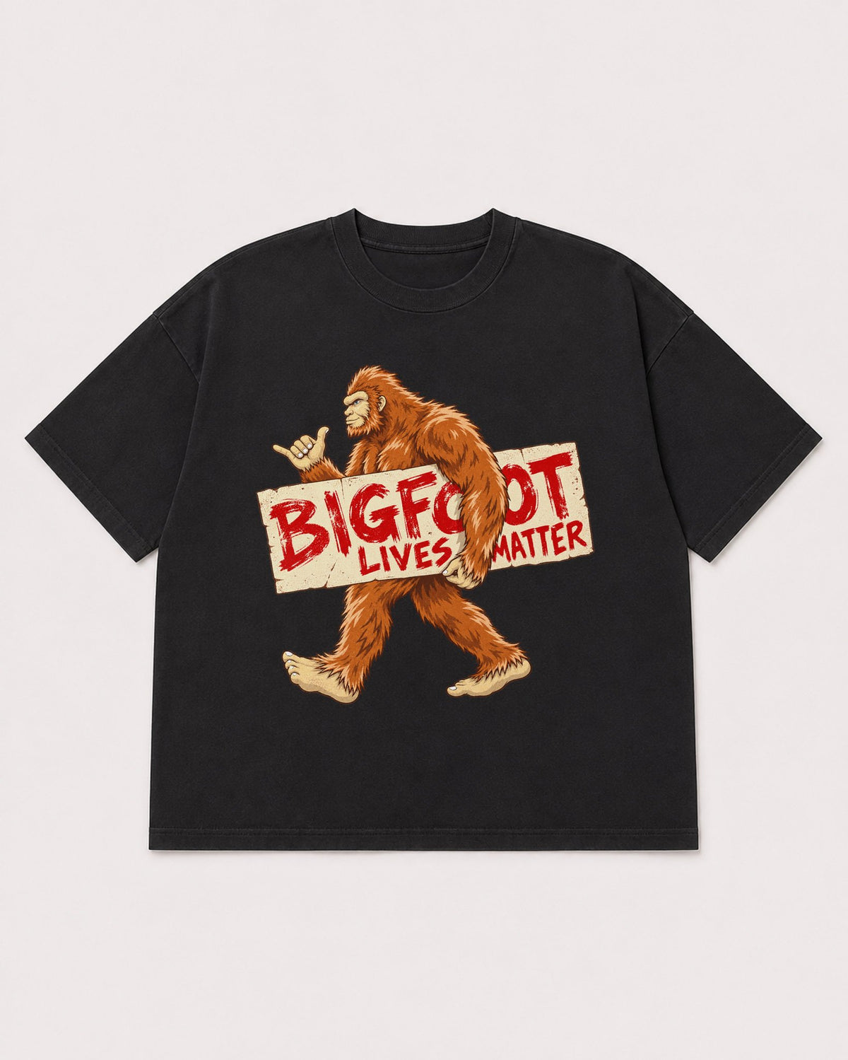 Mockup Boxy Heavyweight Tee Black product
